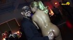 Outrageous TV presenter Jenny Scordamaglia lets party guests